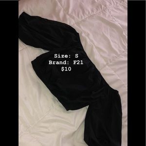 off the shoulder crop top